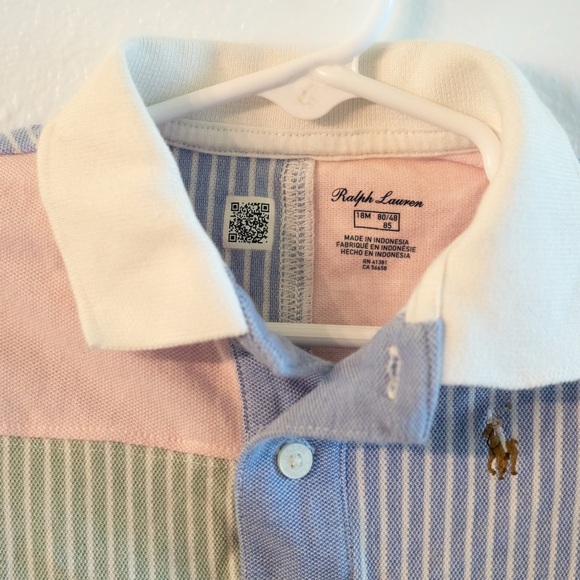 Ralph Lauren Kids Patchwork Polo - Pastel Mix - Picture 2 of 2